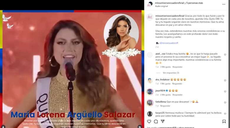 Murió a los 28 años una candidata a Miss Universo