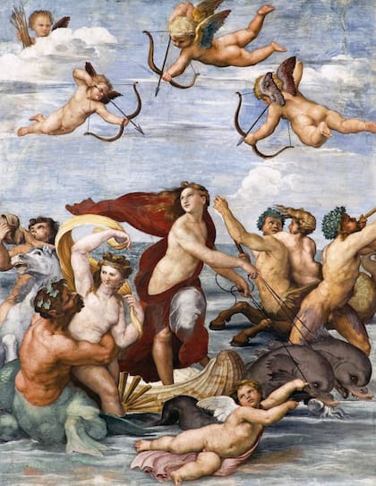 "El triunfo de Galatea", uno de los murales célebres de Rafael.
