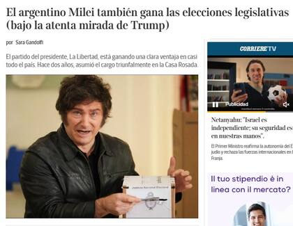 El triunfo de Milei en la Argentina tuvo repercusión en el resto del mundo