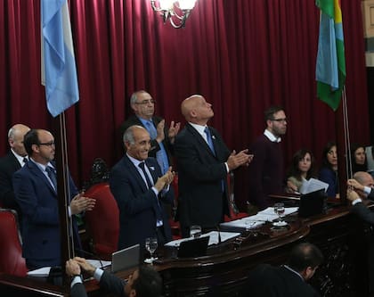 El triunfo oficialista, ayer, en el Senado provincial
