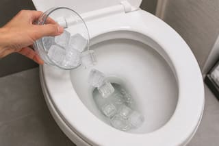 Por qué recomiendan tirar cubos de hielo en el inodoro y para qué sirve