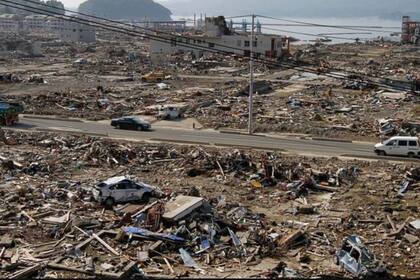 El tsunami de 2011 causó devastación en Japón.