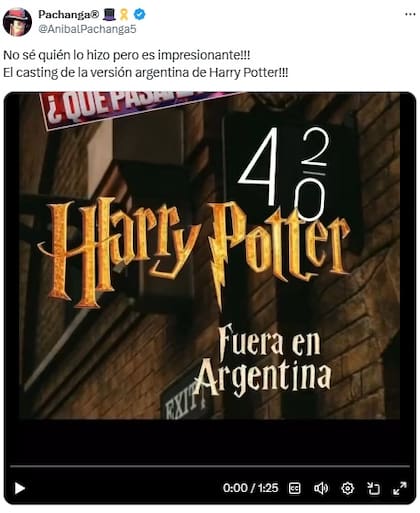 El tuit con el video viral