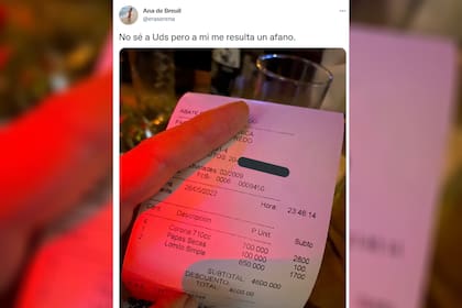 El tuit con la cuenta del restaurante que se volvió viral