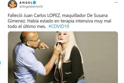 El tuit con la noticia que dio Angel de Brito se inundó de comentarios de condolencia y de despedida a Juan Carlos López