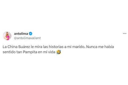 El tuit de Anto Lima, esposa del Colo Ramírez, que puso todas las miradas en la China Suárez