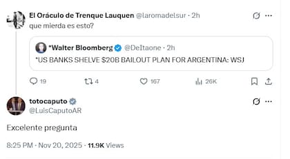 El tuit de Caputo tras el artículo de The Wall Street Journal.