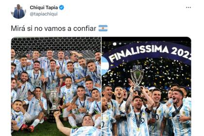 El tuit de Chiqui Tapia que respondió a las declaraciones de Lionel Messi y arengó a los hinchas