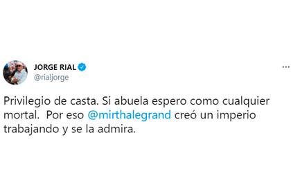 El tuit de Jorge Rial contra la vacunación de Nacho Viale