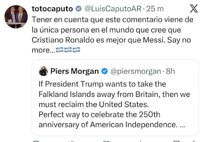 El tuit de Luis Caputo