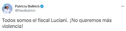 El tuit de Patricia Bullrich