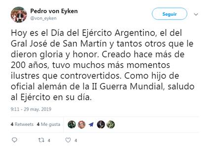El tuit de Von Eyken