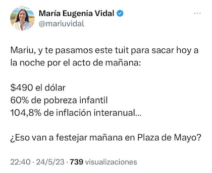 El tuit equivocado de Vidal