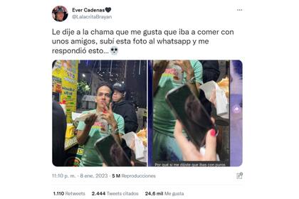 El tuit no tardó en viralizarse