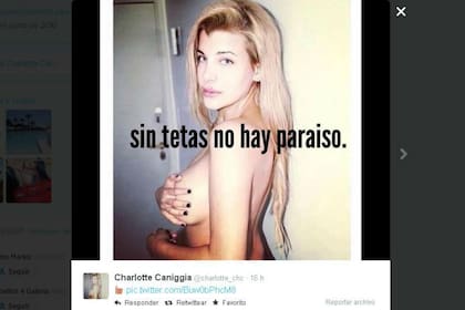 El tuit osado de Charlotte