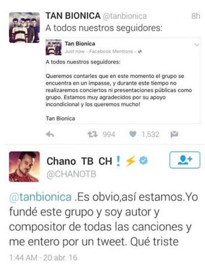 El tuit polémico de Chano