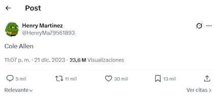 El tuit premonitorio que desconcertó a los internautas