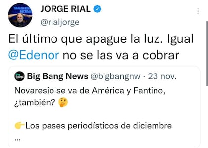 El tuit que hizo Jorge Rial tras las renuncias de famosos conductores del canal América