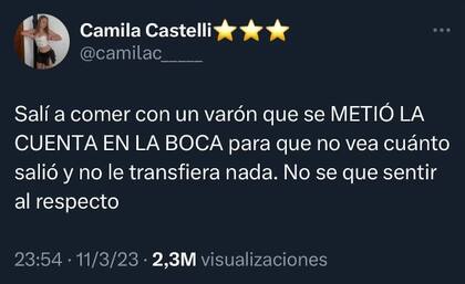 El tuit que se volvió viral.
