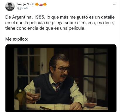 El tuitero hizo una observación sobre la película.