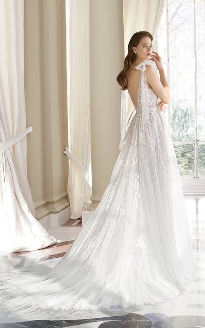 El tul plumetí, de seda y de gasa, algunos de los tantos tejidos vaporosos que se destacan en la colección Couture 2019