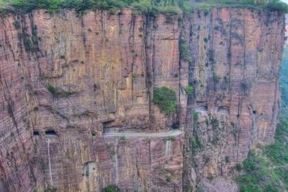 El túnel está enclavado en las montañas de Taihang, en la provincia china de Henan, en el este de la Cihna