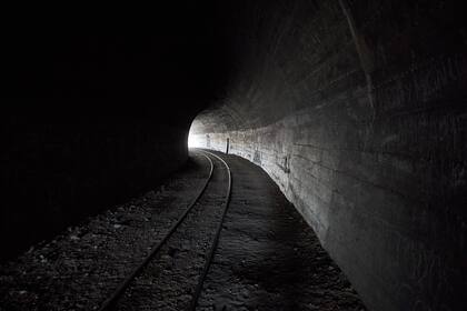 El túnel por el que circulaba La Trochita