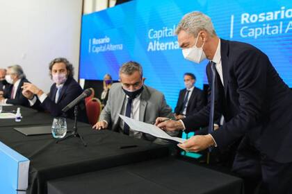 El último acto al que asistió el ministro Mario Meoni