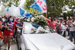 Santiago "Morro" García: la conmovedora despedida a paso de hombre en Montevideo