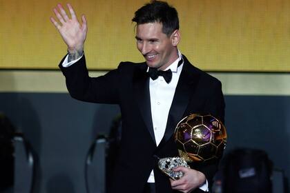 El último Balón de Oro recibido por Messi, correspondiente a la temporada 2015