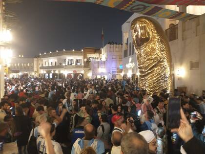 El último banderazo en Doha, a horas de la final del Mundial
