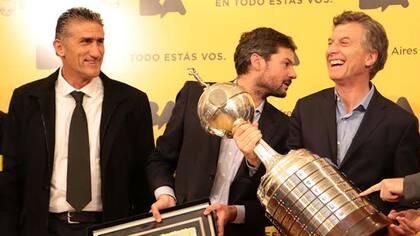 El último encuentro entre ambos: cuando Macri -por entonces Jefe de Gobierno- recibió al plantel campeón de la Libertadores