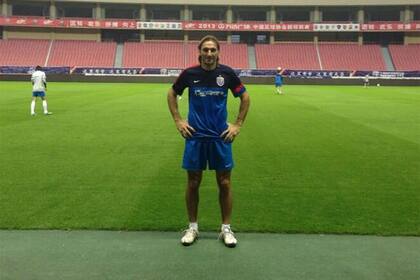 El último entrenamiento del Flaco en China