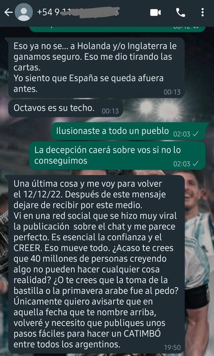 El último mensaje anónimo que recibió el de Twitter