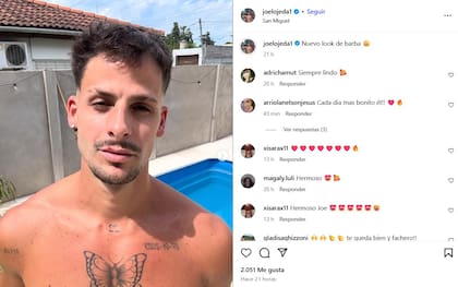 El último posteo de Joel Ojeda en Instagram