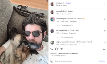 El último posteo en Instagram de Alexis Ortega junto a su mascota