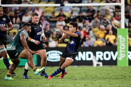 El único antecedente de rugby internacional en Townsville: Australia venció 27-8 a los Pumas en 2021