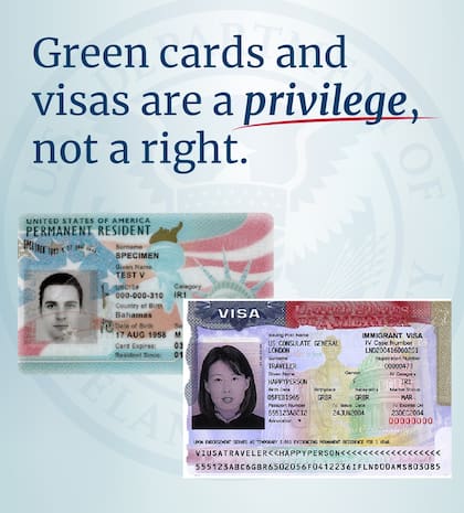 El Uscis advierte que tener una visa o tarjeta de residente permanente es un privilegio que puede ser revocado