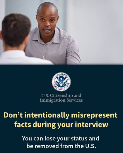 El Uscis condena y castiga el fraude de visas