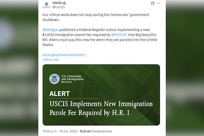 El Uscis continúa sus funciones en el cierre del gobierno de EE.UU.