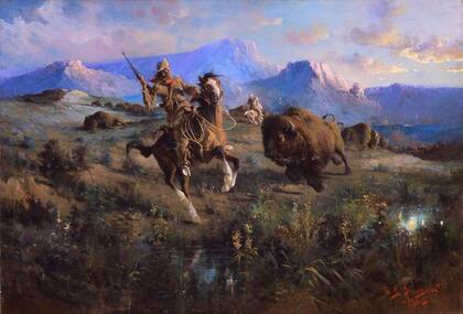 El uso de las armas de fuego hizo que la caza de bisontes pasara de ser una actividad artesanal, a una gran industria comercial