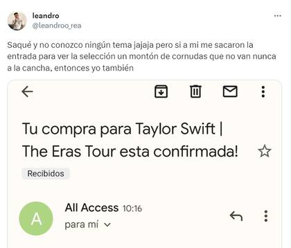 El usuario afirmó que compró las entradas por "venganza"