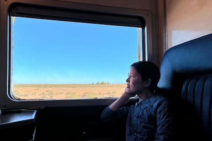 El vacío del desierto patagónico, desde la ventanilla del tren