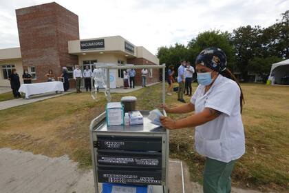 El vacunatorio del Hospital Posadas, listo para recibir pacientes