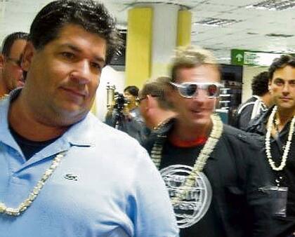 El "valijero" Guido Alejandro Antonini Wilson, distendido en un aeropuerto, antes de "saltar a la fama"