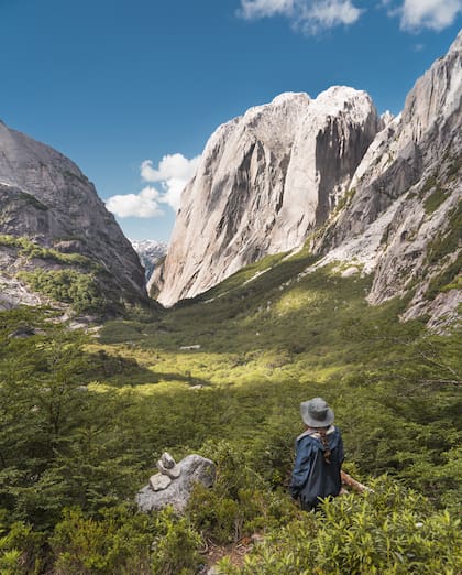 El valle y sus espectaculares paredes de granito. Foto: Valentina Thenoux