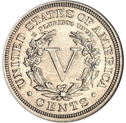 El valor nominal de esta moneda es de cinco centavos, sin embargo, puede superar los tres millones de dólares en el mercado de subasta