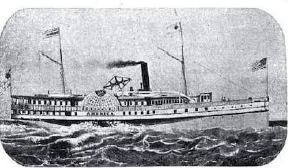 El Vapor América, traído de Estados Unidos, similar a las embarcaciones q navegaban en el Río Misisipi.