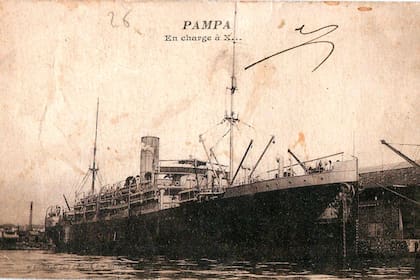 El vapor Pampa llegó a Buenos Aires el 17 de diciembre de 1891, después de casi un mes de travesía con escalas en Burdeos, Tenerife y Montevideo