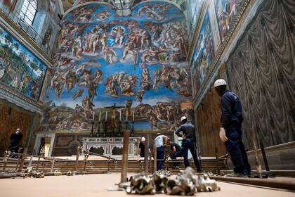 El Vaticano cerró la semana pasada la Capilla Sixtina para uso exclusivo de los cardenales que participarán del cónclave 2025